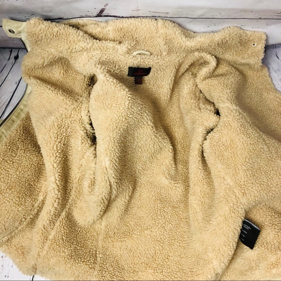 Danier Suede Leather Shearling Jacket Coat M - Picture 9 of 11
